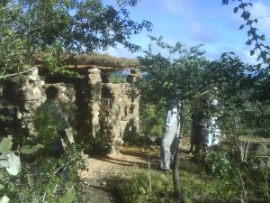 Sustainable building an restroom at Bare Homestead, Domboshava